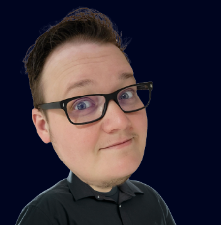 Headshot of Jacob Ryan Wheeler in front of a dark background.